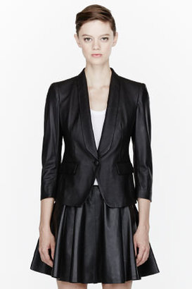 Band Of Outsiders Black Classic Leather Blazer