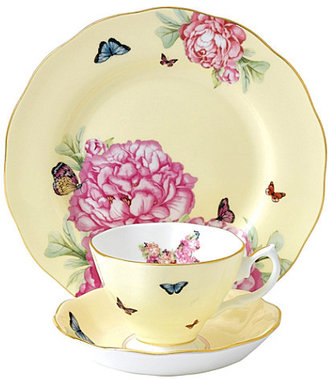 Royal Albert Miranda Kerr Joy three-piece teacup, saucer and plate set