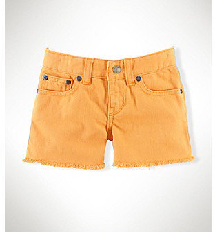 Ralph Lauren Childrenswear Girls' 2T-6X Cutoff Denim Shorts