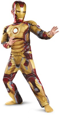 Disguise Iron Man Mark 42 Muscle Light Up Costume (Little Boys & Big Boys)
