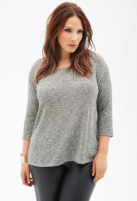 Forever 21 plus size metallic knit top
