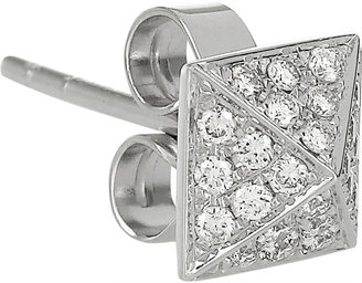 Anita Ko Pyramid 18-karat white gold diamond stud earrings