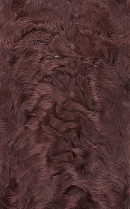 Barneys New York Women's Fur Pull-Through Scarf-Burgundy