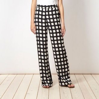 Red Herring Black checked palazzo trousers