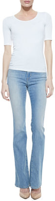 Joe's Jeans Nayeli High-Rise Flared-Leg Jeans, Light Blue