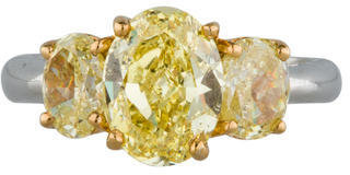 Fancy Yellow Diamond Ring 3.33ctw