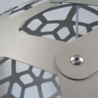 David Trubridge Design Coral 600 Aluminum Pendant Light