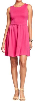 Old Navy Women's Fit & Flare Ponte Tank Dresses