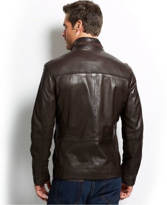 HUGO BOSS Glaver Leather Jacket