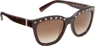 Valentino Studded-Brow Sunglasses