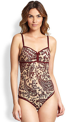 Huit New Idylle Printed Soft Cup Underwire Bodysuit