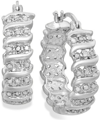 Townsend Victoria S" Hoop Earrings in Sterling Silver (1/2 ct. t.w.)
