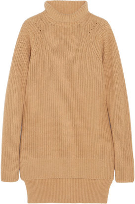 Rochas Ribbed Cashmere Turtleneck Sweater