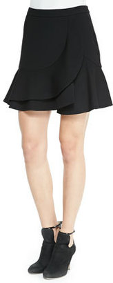 BCBGMAXAZRIA Kimberly Ruffled A-Line Skirt