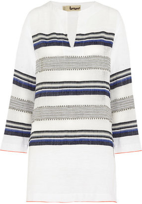 Lemlem Rucha striped cotton-blend gauze tunic