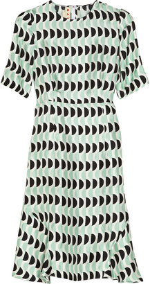 Marni Printed sateen-twill dress