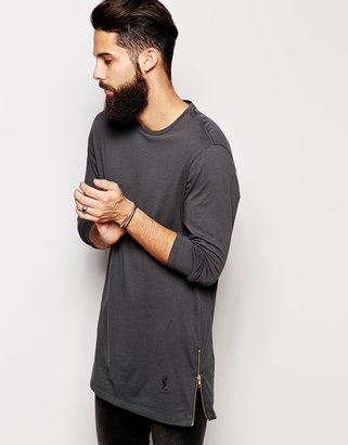 Religion Marley Long Sleeve Zip T-Shirt
