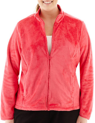 JCPenney Made For Life Cozy Brushed Fleece Jacket - Plus