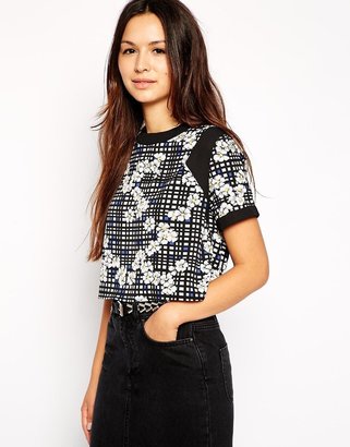 Influence Cropped Printed T-Shirt - Multi