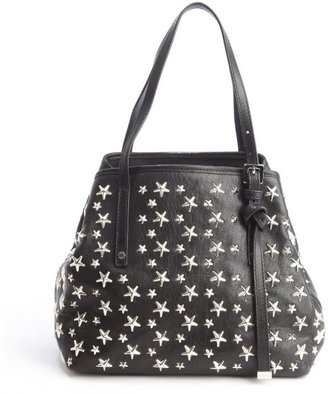 Jimmy Choo black leather star studded small 'Sasha' bag