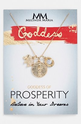 Melinda Maria 'Goddess of Prosperity' Boxed Cluster Pendant Necklace