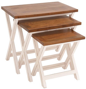 Wooden Nesting Tables (Set of 3)