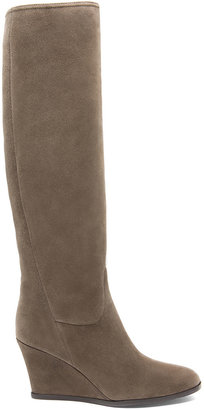 Lanvin Suede Wedge Boots