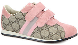 Gucci Kid's Icon GG Grip-Tape Sneakers