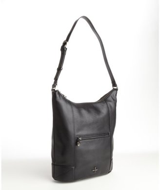 Pour La Victoire black grained leather 'Marcelle Hobo' bag