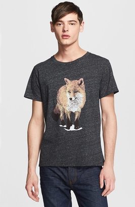 Kitsune Maison  'Walking Fox' Graphic T-Shirt