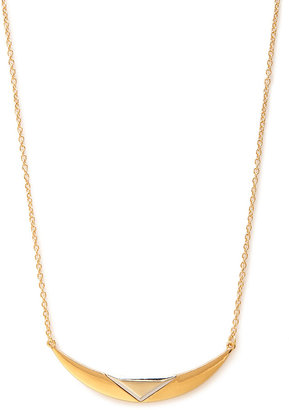 Forever 21 Geo Crescent Chain Necklace