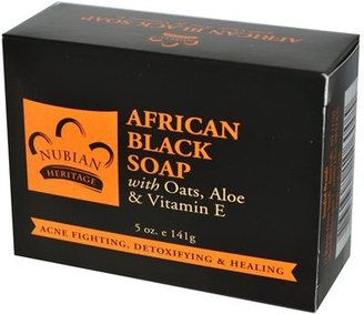 Bar Soap African Black w/ Oats, 5 oz, From Nubian Heritage
