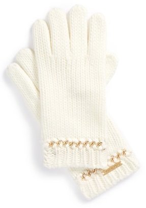 MICHAEL Michael Kors Chain Cuff Gloves