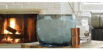 Crate & Barrel Orb Aqua Ice Bucket