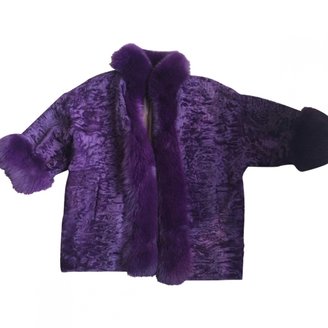 Christian Dior Purple Fur Coat