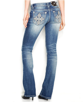 Miss Me Studded Cross Bootcut Jeans