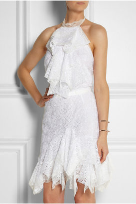 Nina Ricci Broderie anglaise cotton-blend dress