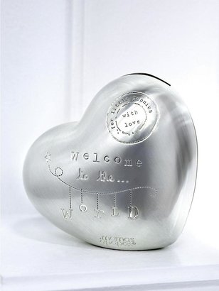 Baby Essentials Mamas & Papas Welcome To The World Silver Plated Money Box