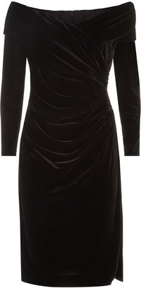 Jacques Vert Lorcan Mullany Black Velvet Dress