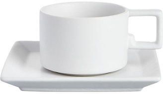 CB2 Mood White Cup And Saucer