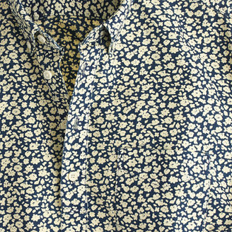 J.Crew Short-sleeve popover in reverse-printed floral