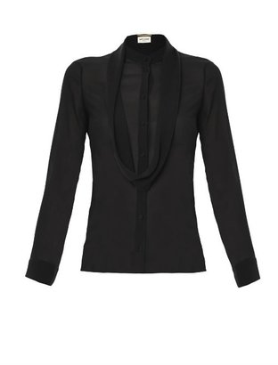 Saint Laurent Sheer silk blouse