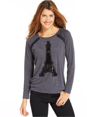 Style&Co. Sequin Eiffel-Tower Top