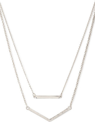 Forever 21 Plated Geo Layered Necklace