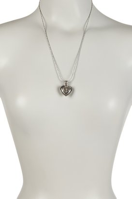 Dani G Jewelry 14K Gold & Sterling Silver Fleur De Lis Heart Pendant Necklace