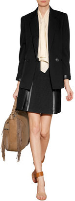 Ralph Lauren Black Label Skirt with Leather Trim Gr. 8
