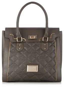 Lipsy Grey quilted tote bag