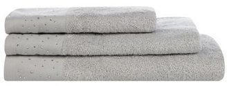 Star by Julien Macdonald Silver coloured diamante embellished cotton towels