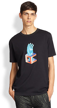 Opening Ceremony Glass-Bead Embellished Hand Tee