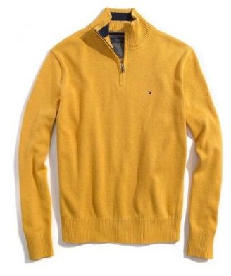 Tommy Hilfiger Men's Solid Zip Mock Neck Sweater - ShopStyle